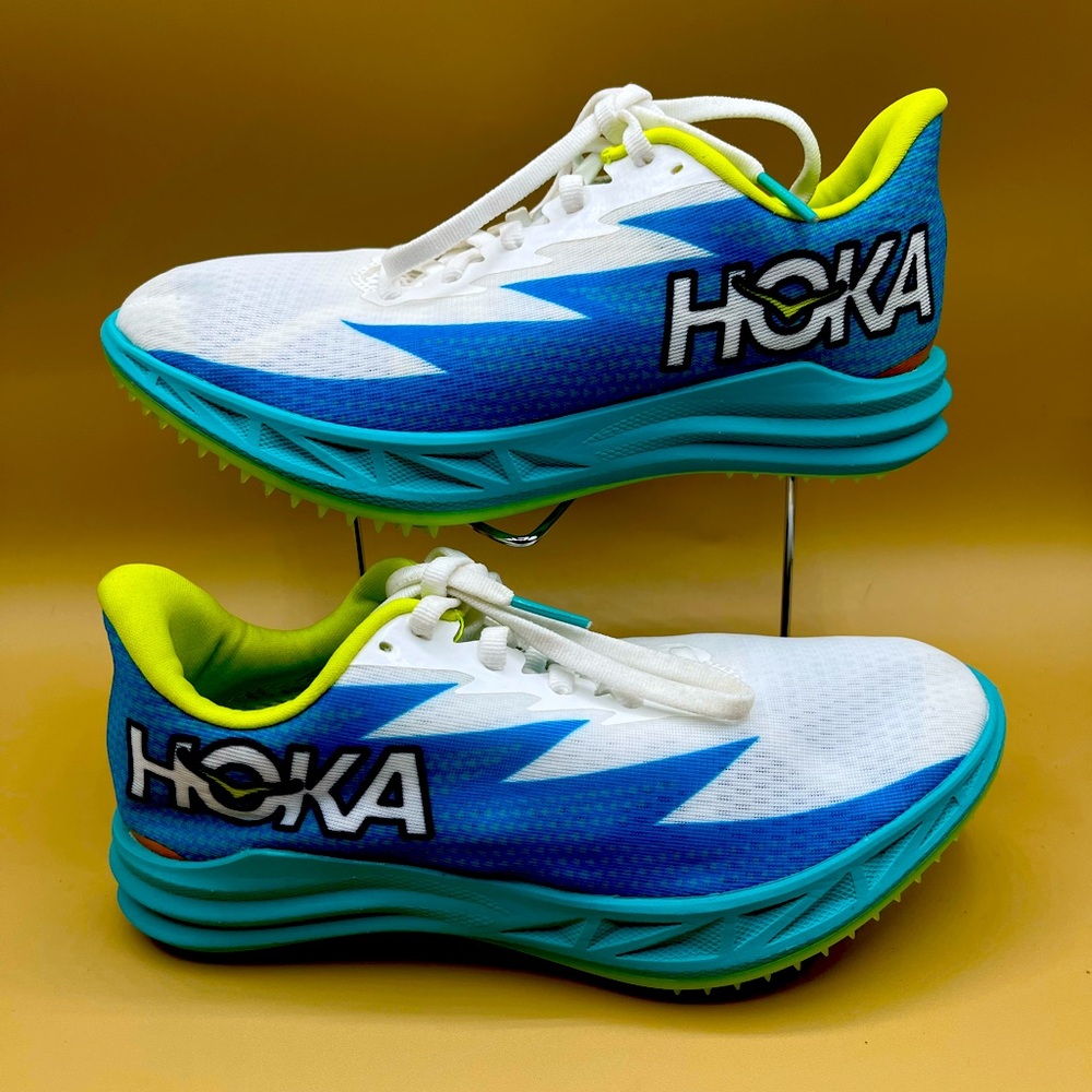 Hoka White Sneakers with Cushioned Sole and Sporty Design